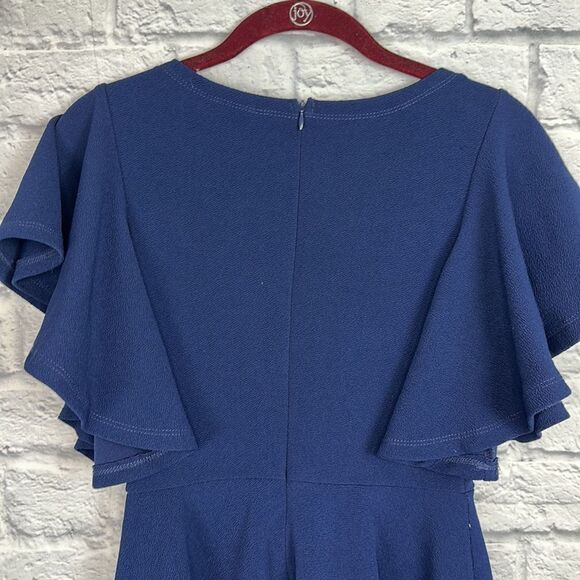 Navy Swing Dress Size Small - Picture 6 of 7